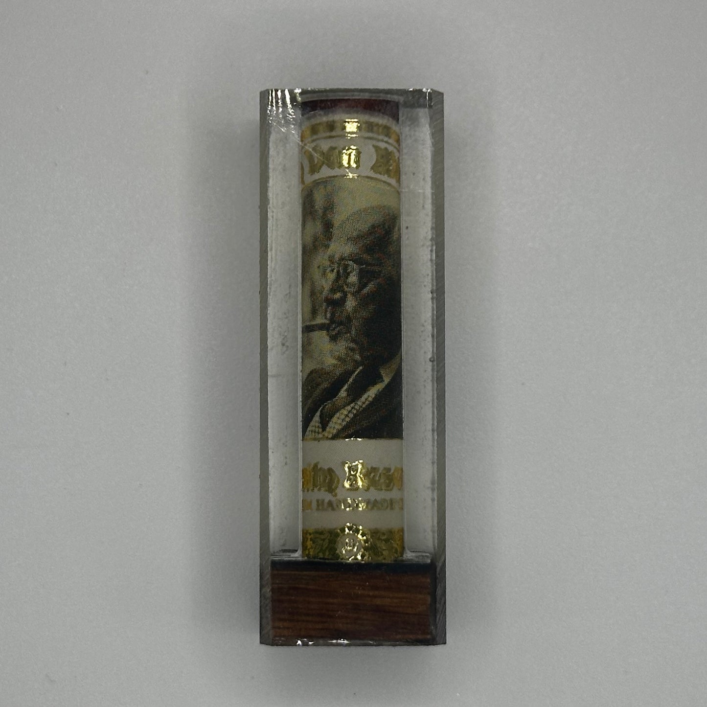 Cigar Bands from Cigars and bourbon Wood barrel staves from Pappy Van Winkle