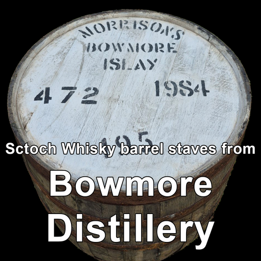Wood from Bowmore Distillery scotch barrel staves