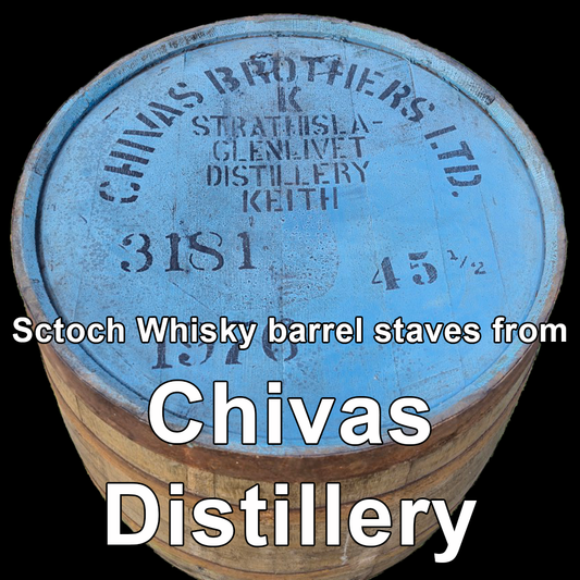 Wood from Chivas Regal Blended Whisky scotch barrel staves
