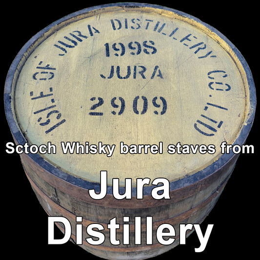 Wood from Jura Distillery scotch barrel staves