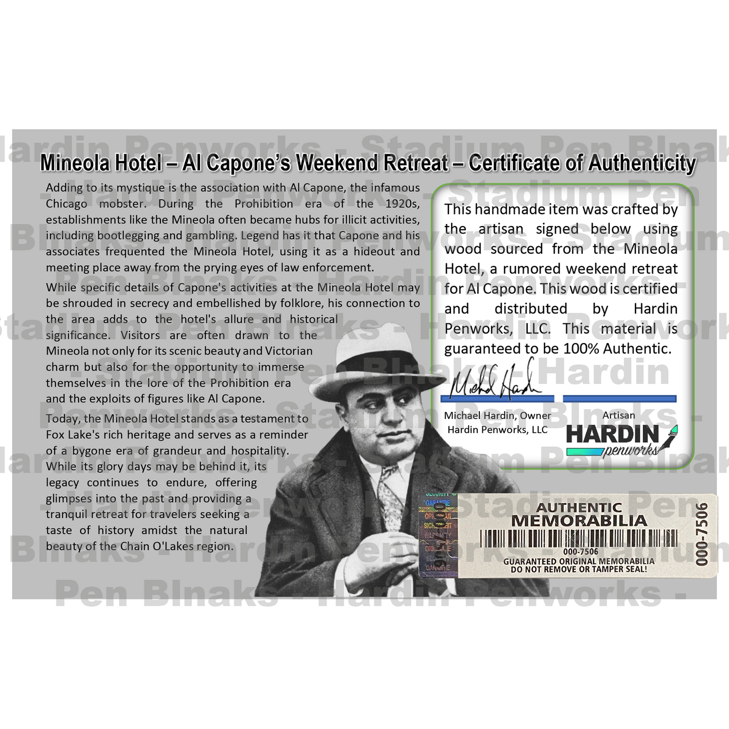 Mineola Hotel - Al Capone’s Weekend Retreat
