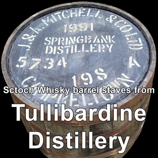 Wood from Springbank Distillery scotch barrel staves