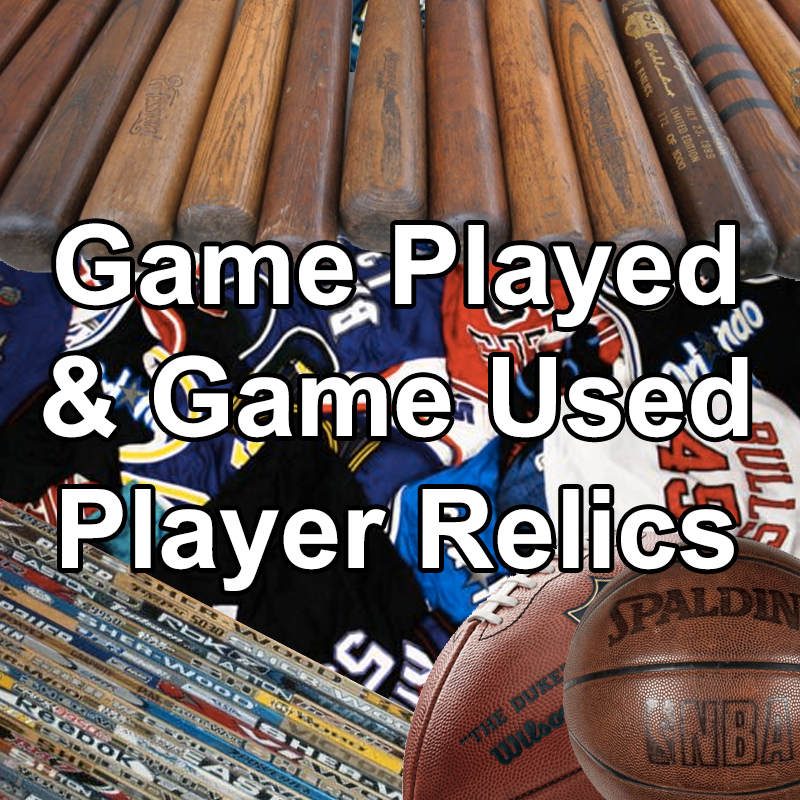 Game Played & Game Used Player Relics