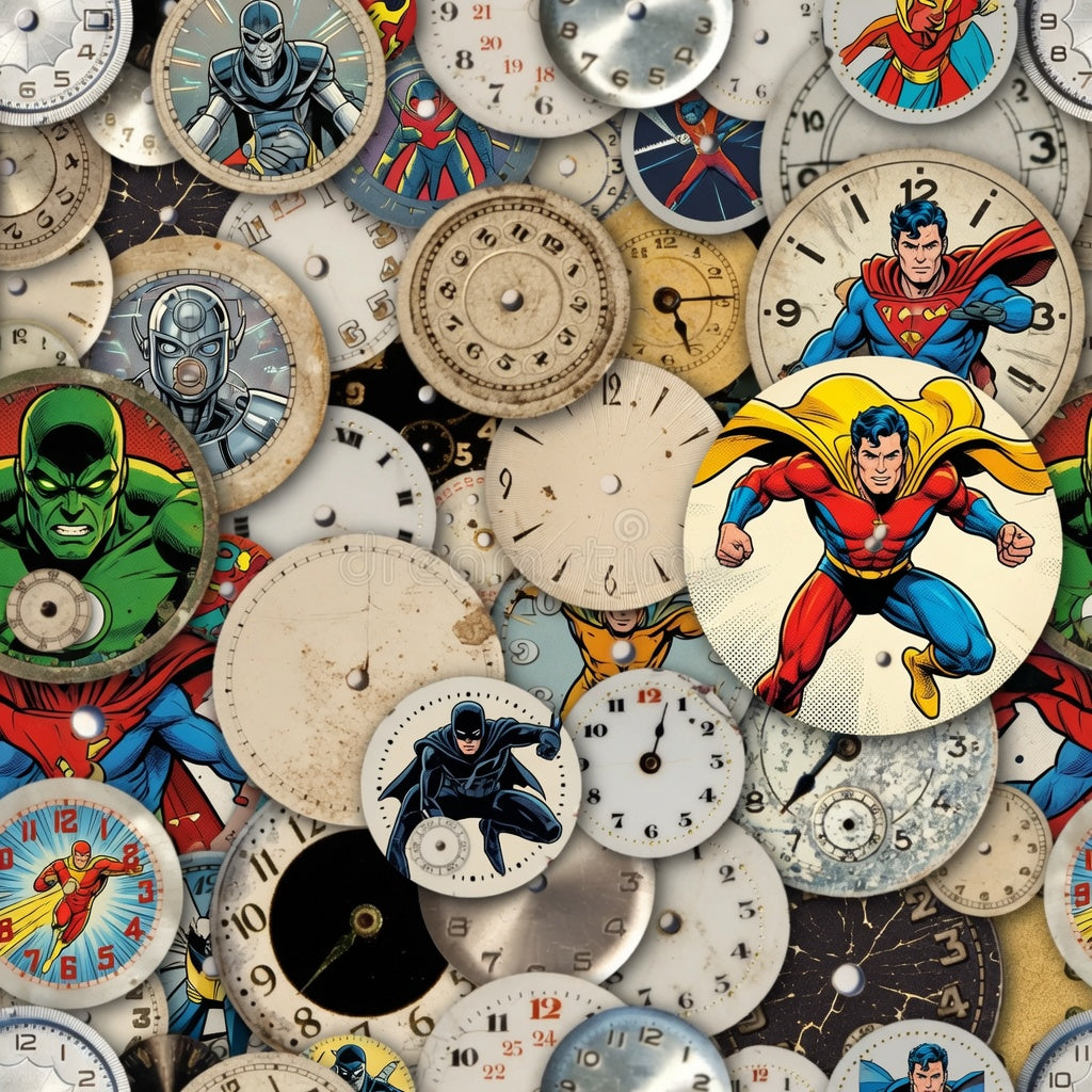 Steampunk Watch Face - Comic Books - Made to Order