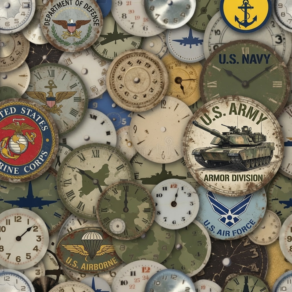 Steampunk Watch Face - Military - Made to Order