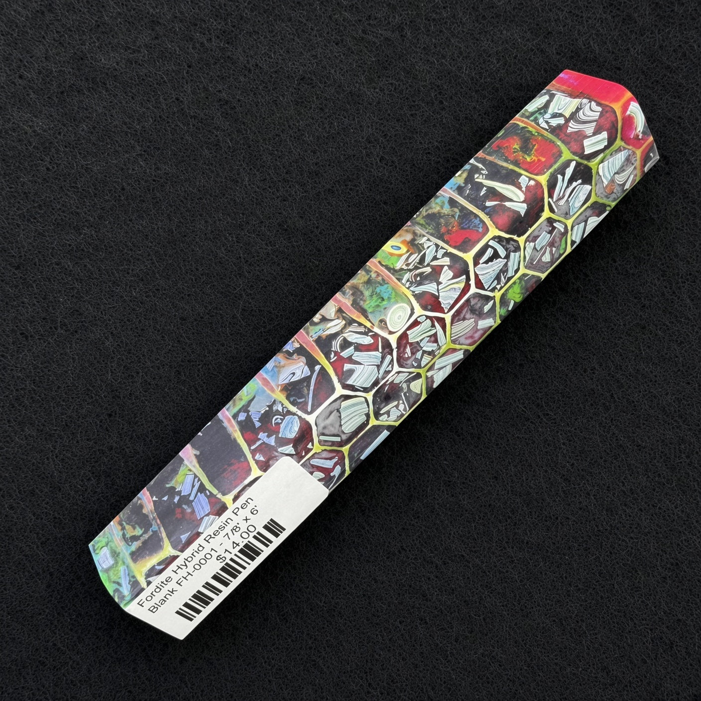 Fordite Hybrid Resin Pen Blank FH-0001 - 7/8" x 6"