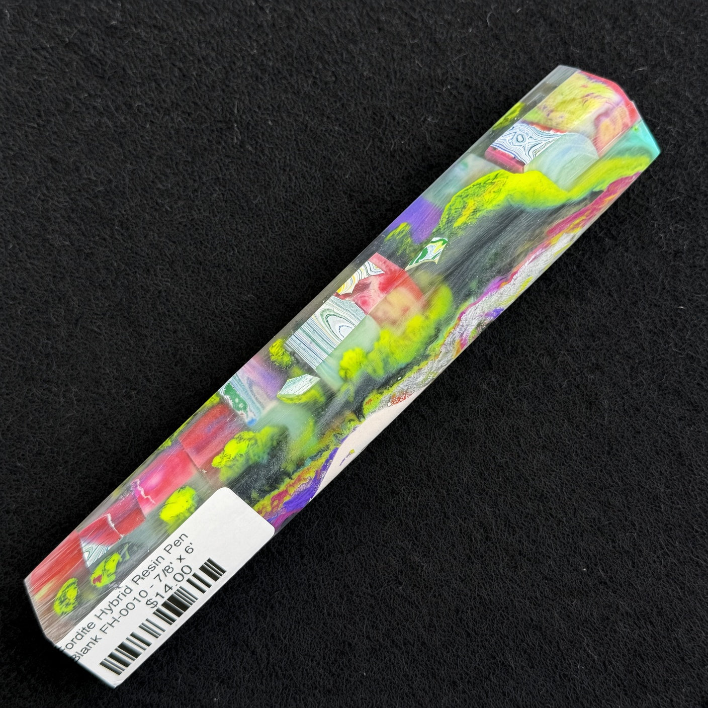 Fordite Hybrid Resin Pen Blank FH-0010 - 7/8" x 6"