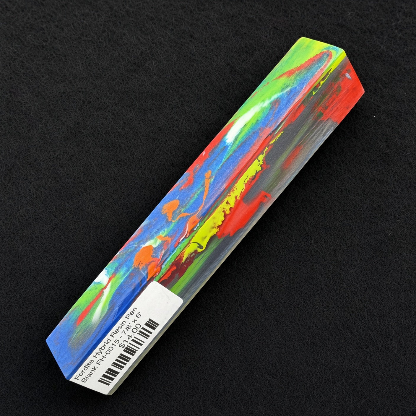 Fordite Hybrid Resin Pen Blank FH-0015 - 7/8" x 6"