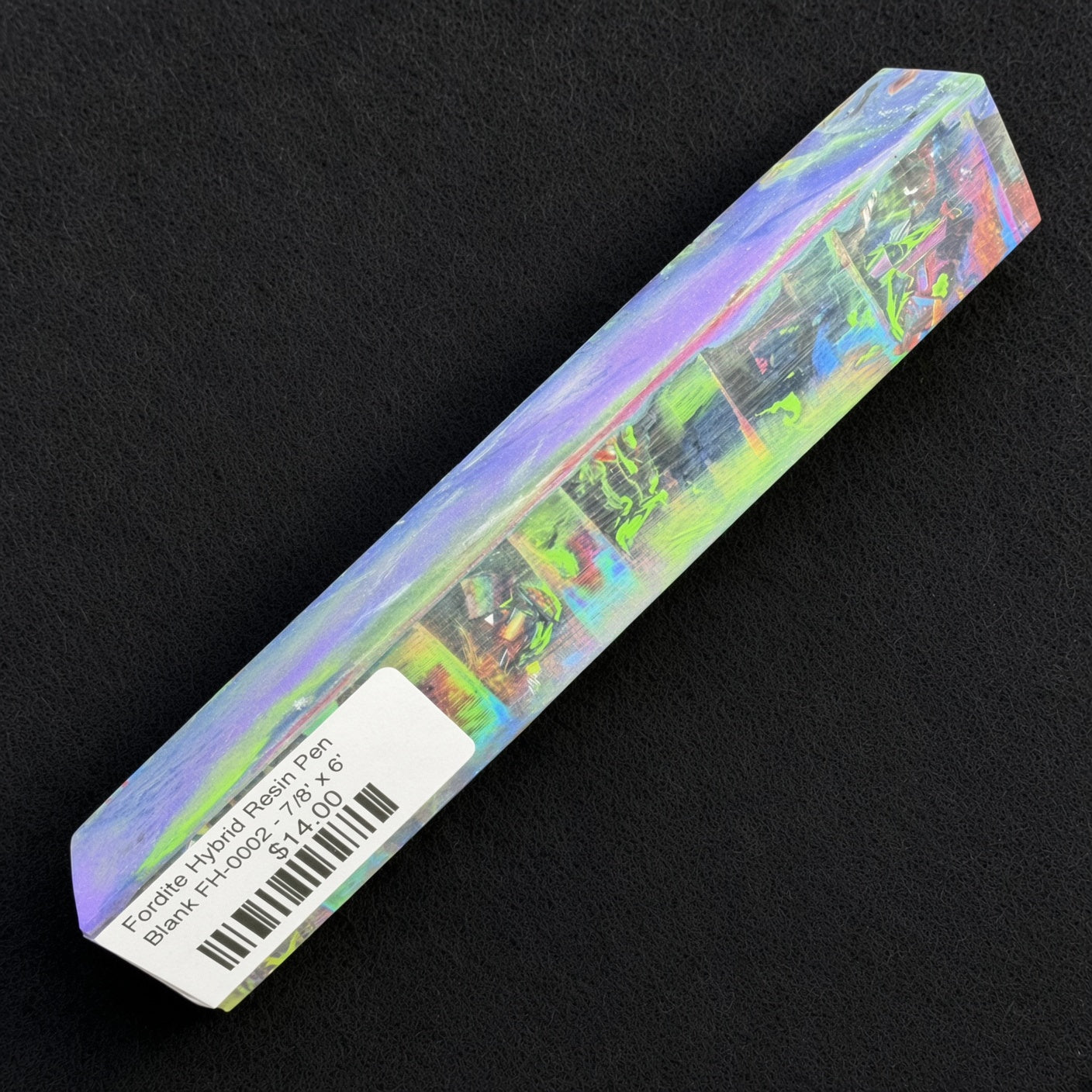 Fordite Hybrid Resin Pen Blank FH-0002 - 7/8" x 6"