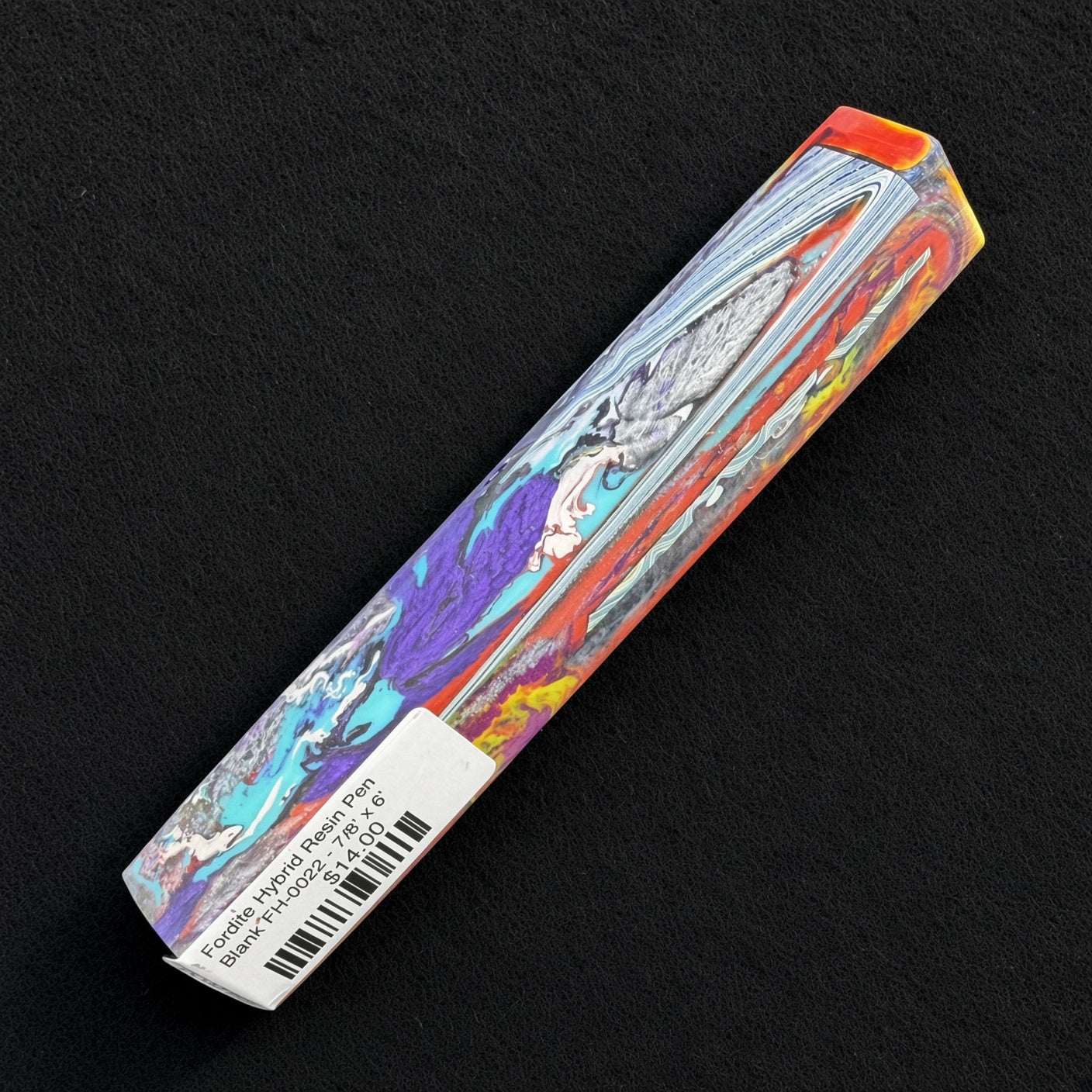 Fordite Hybrid Resin Pen Blank FH-0022 - 7/8" x 6"