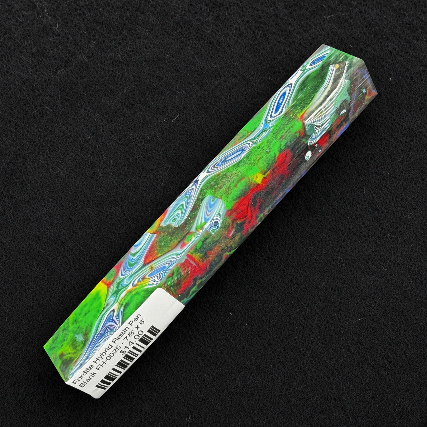 Fordite Hybrid Resin Pen Blank FH-0025 - 7/8" x 6"