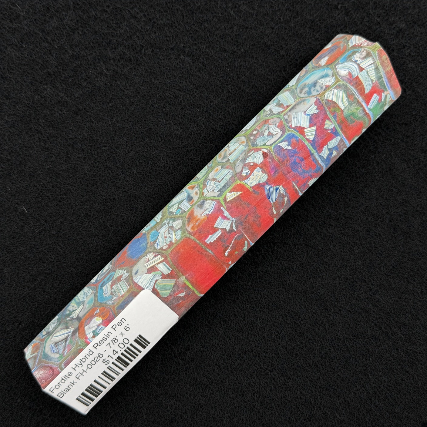 Fordite Hybrid Resin Pen Blank FH-0026 - 7/8" x 6"