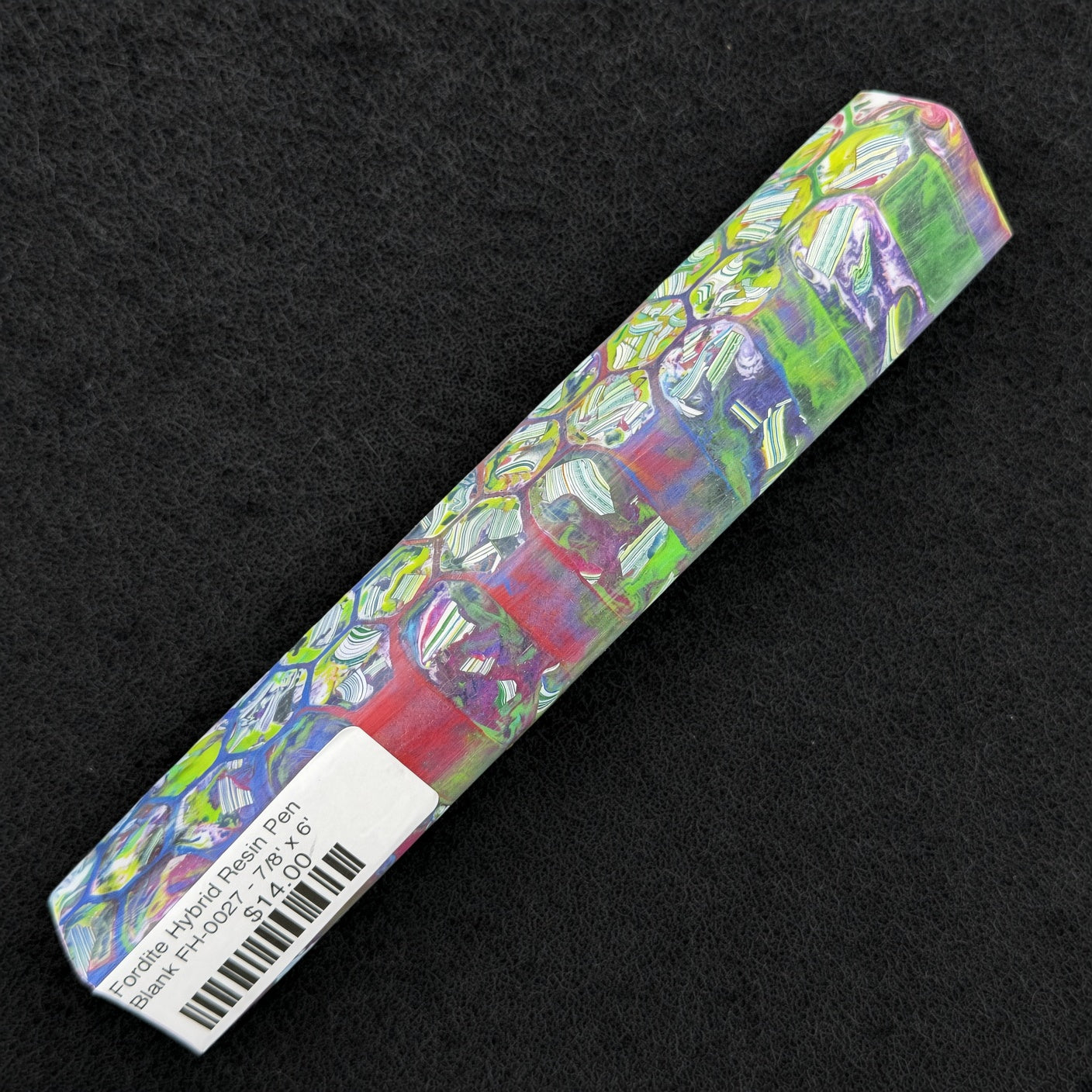 Fordite Hybrid Resin Pen Blank FH-0027 - 7/8" x 6"