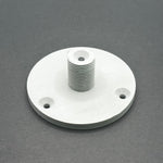 3D printed lathe chuck holder mounted on workshop wall