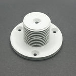 3D printed lathe chuck holder mounted on workshop wall