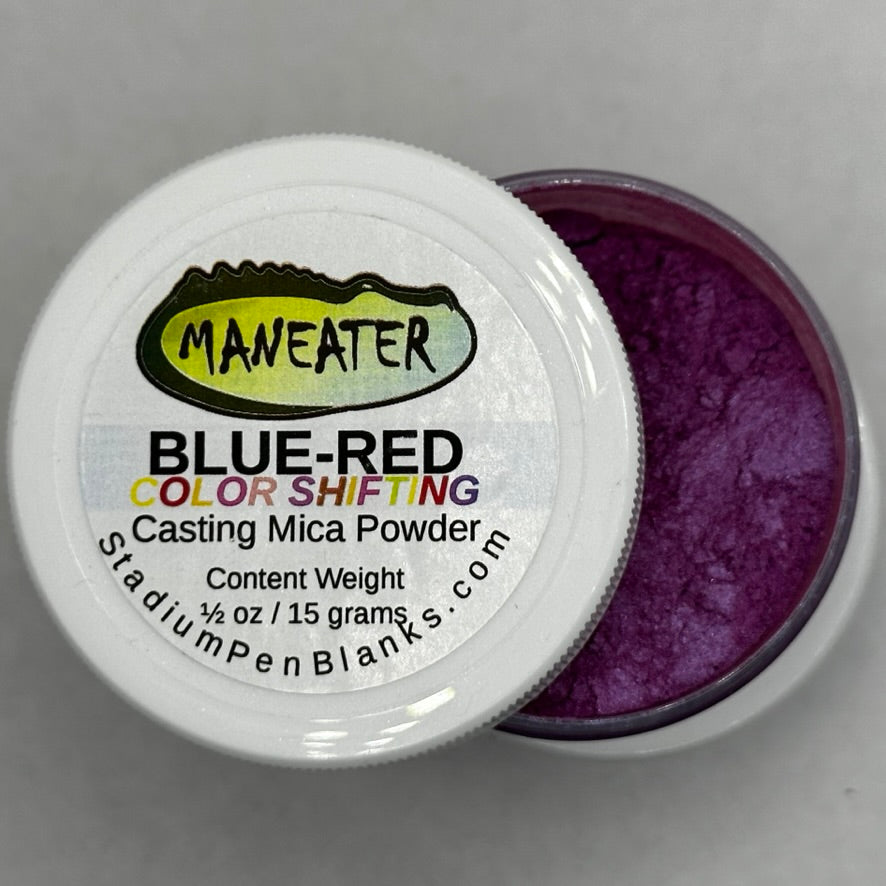 Blue-Red Color Shifting Mica Powder Jar - Maneater 0.5oz