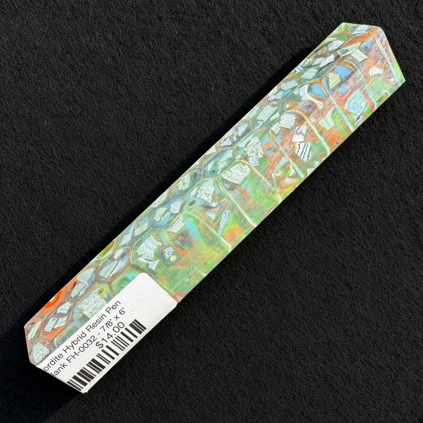Fordite Hybrid Resin Pen Blank FH-0032 - 7/8" x 6"