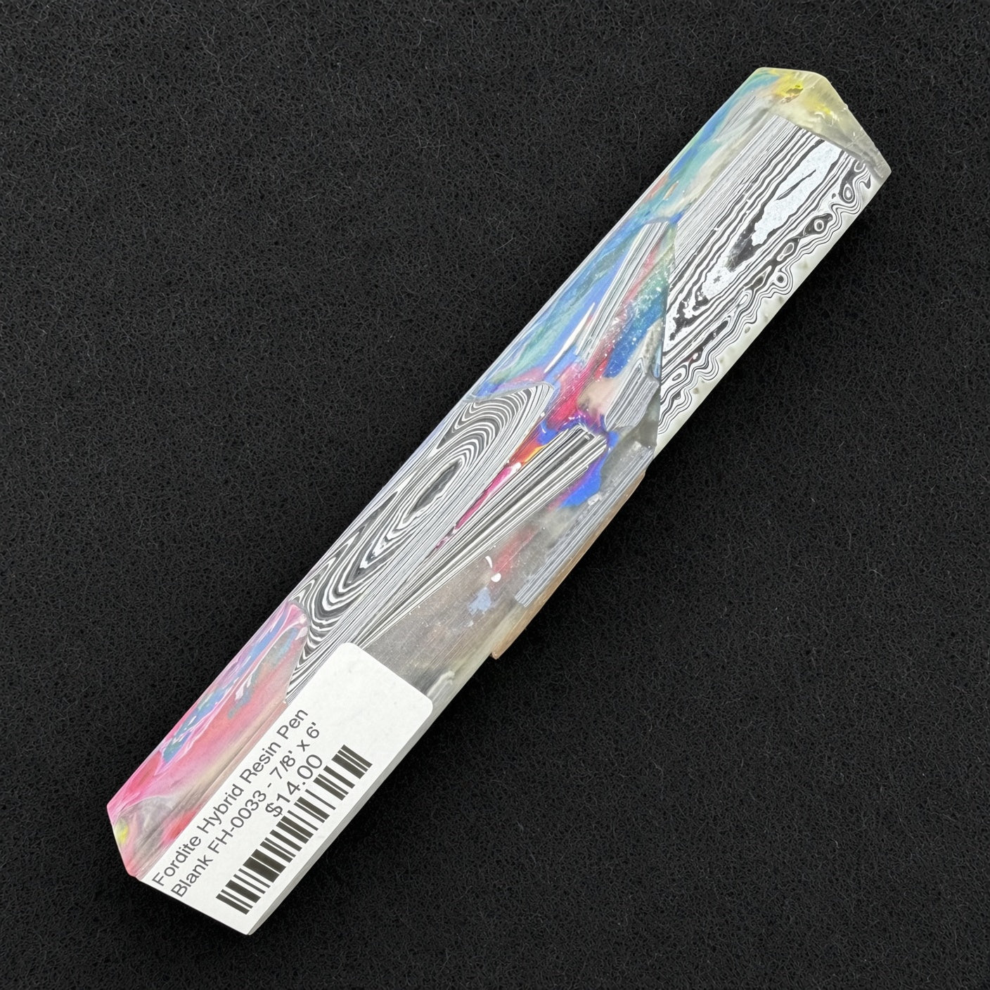Fordite Hybrid Resin Pen Blank FH-0033 - 7/8" x 6"