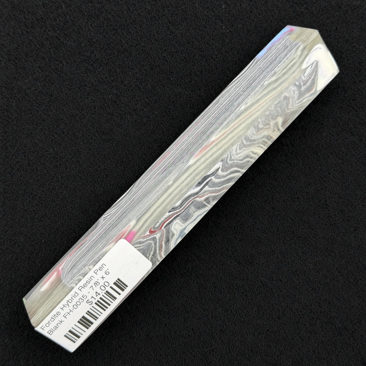 Fordite Hybrid Resin Pen Blank FH-0035 - 7/8" x 6"