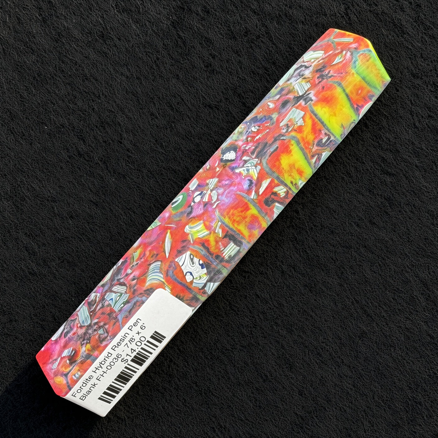 Fordite Hybrid Resin Pen Blank FH-0036 - 7/8" x 6"