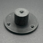 3D printed lathe chuck holder mounted on workshop wall