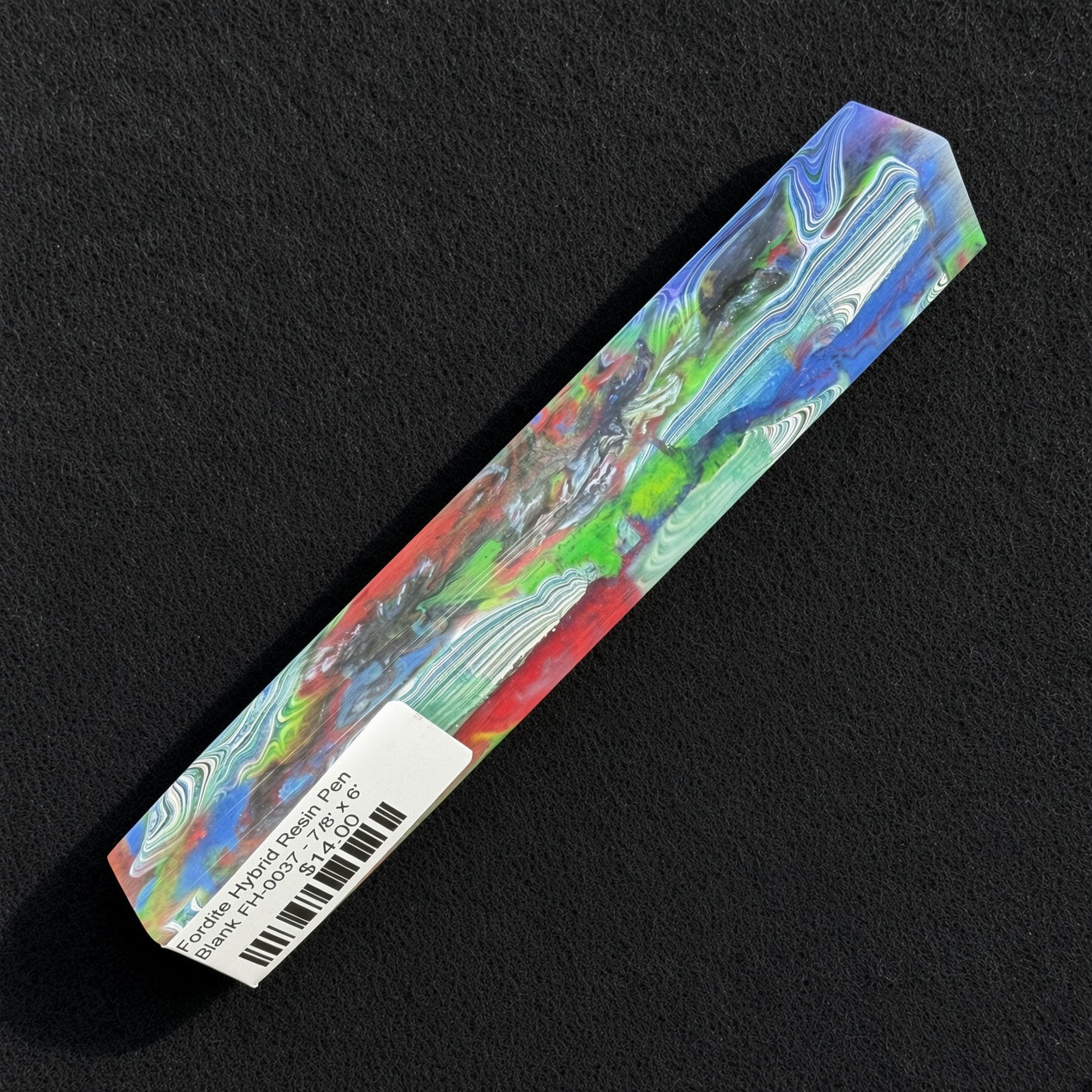 Fordite Hybrid Resin Pen Blank FH-0037 - 7/8" x 6"