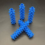 3D Printed Star Insert for 3/4" PVC Vertical Casting – blue – image 1