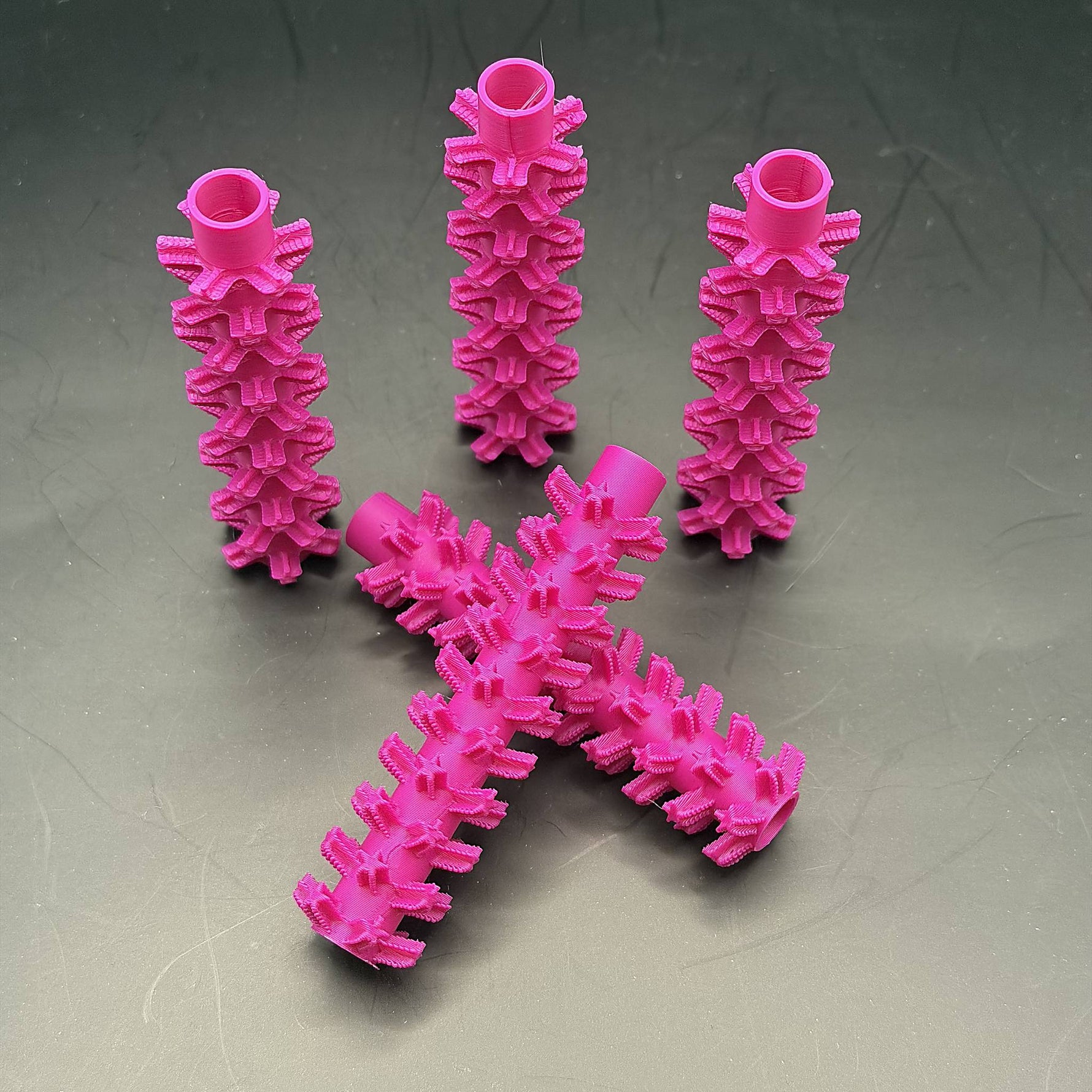 3D Printed Star Insert for 3/4" PVC Vertical Casting – magenta – image 1
