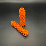 3D printed star insert for 3/4 inch PVC pipe | orange