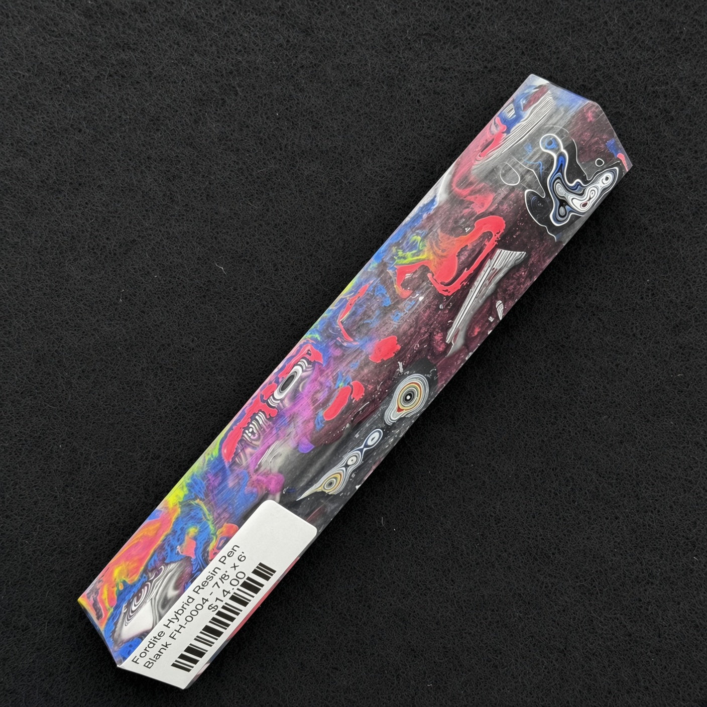 Fordite Hybrid Resin Pen Blank FH-0004 - 7/8" x 6"