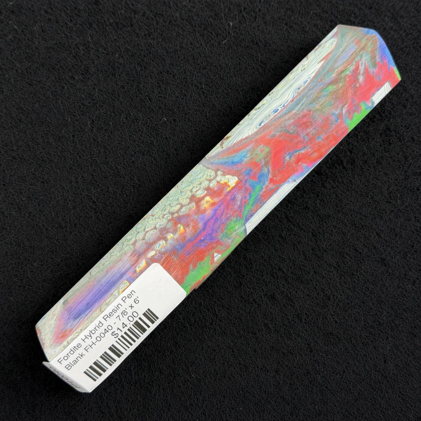 Fordite Hybrid Resin Pen Blank FH-0040 - 7/8" x 6"
