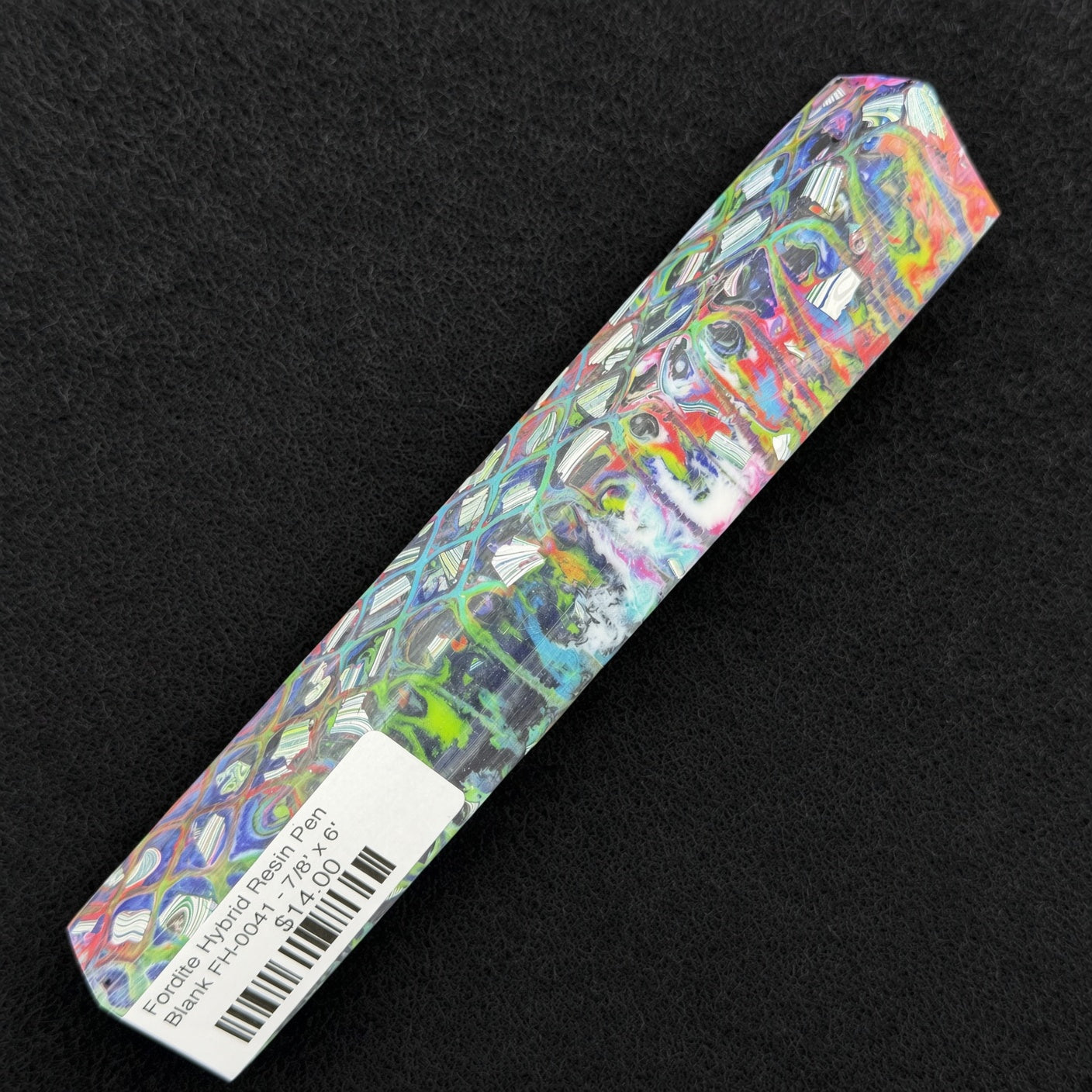 Fordite Hybrid Resin Pen Blank FH-0041 - 7/8" x 6"