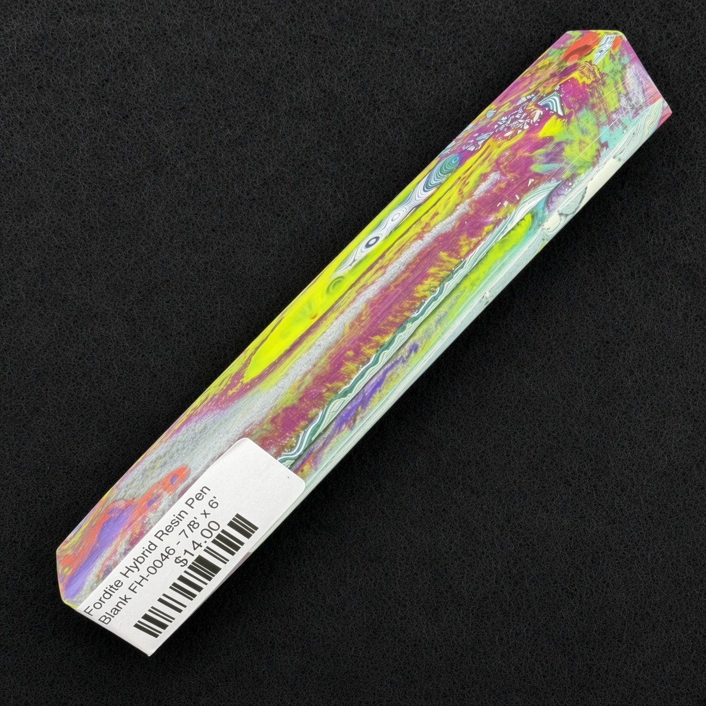 Fordite Hybrid Resin Pen Blank FH-0046 - 7/8" x 6"
