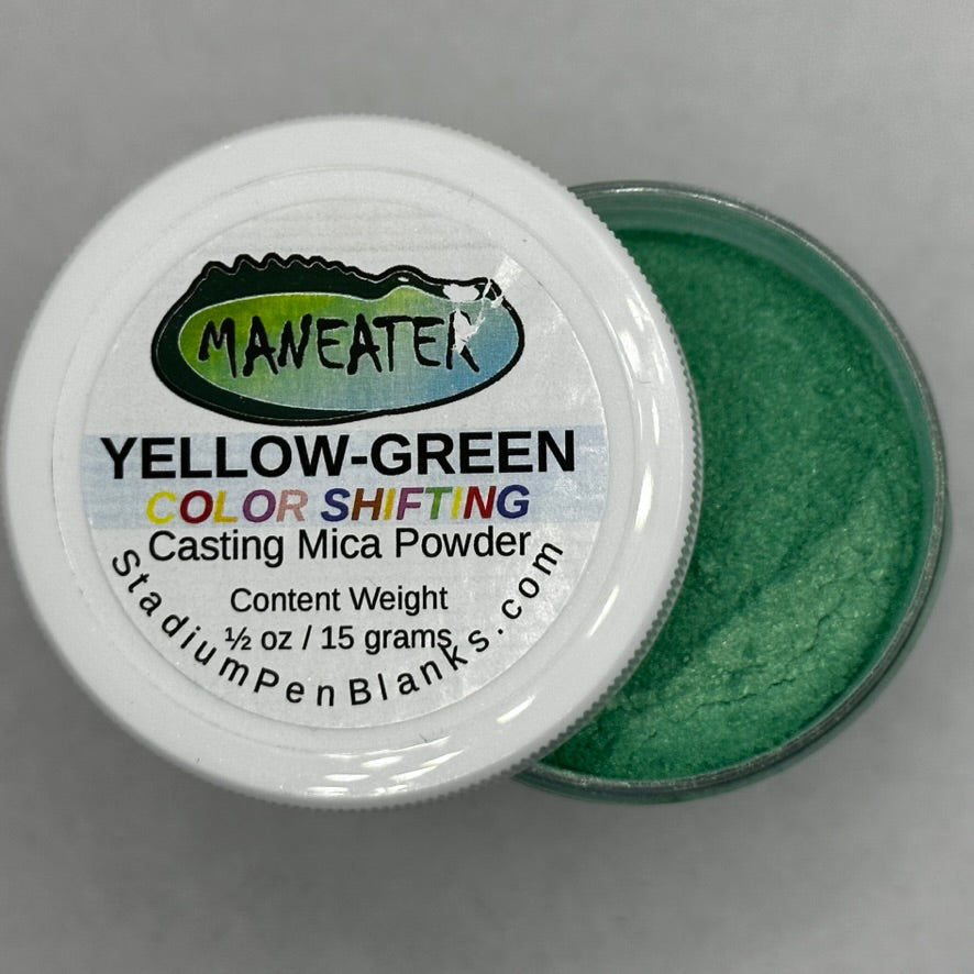Yellow-Green Color Shifting Mica Powder Jar - Maneater 0.5oz