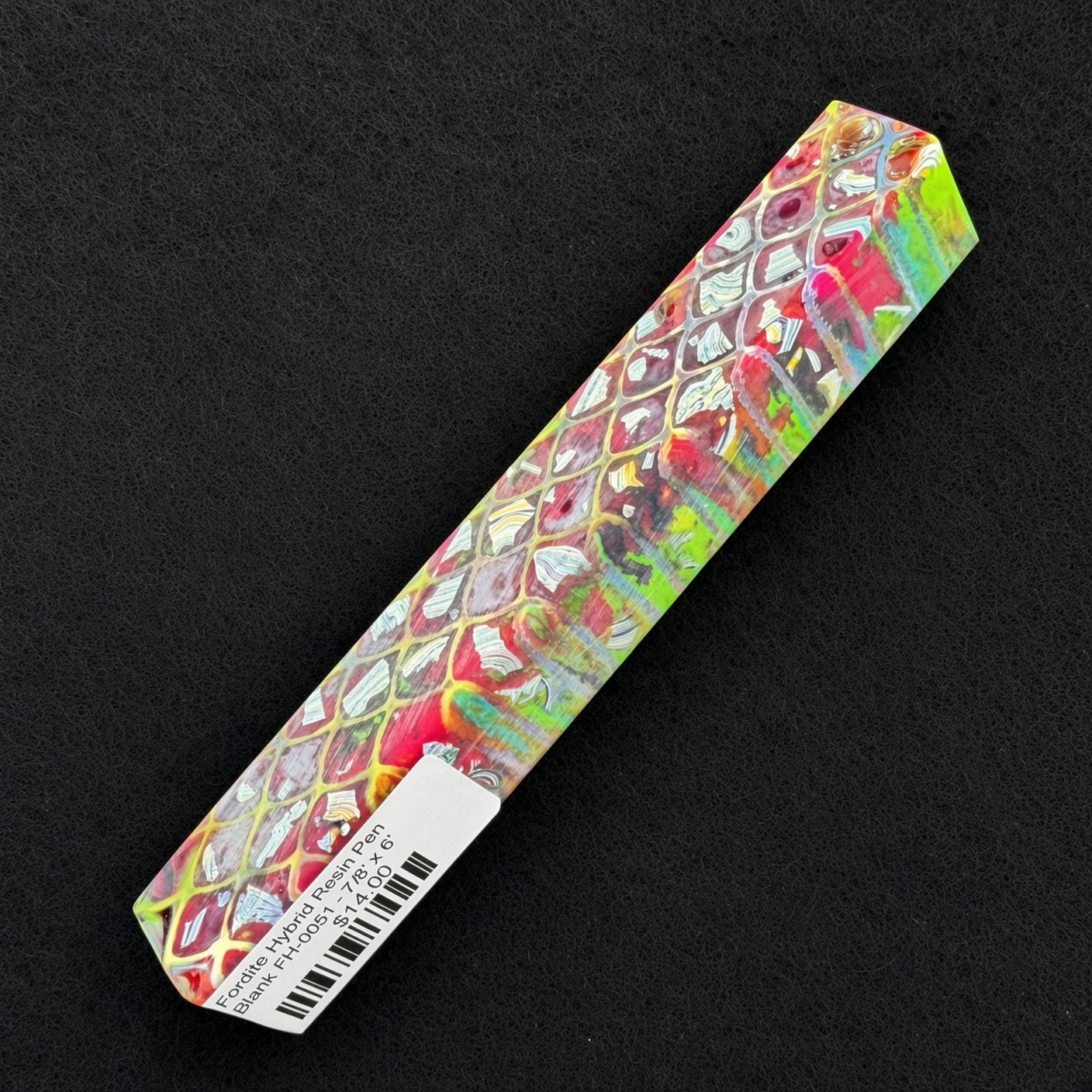 Fordite Hybrid Resin Pen Blank FH-0051 - 7/8" x 6"