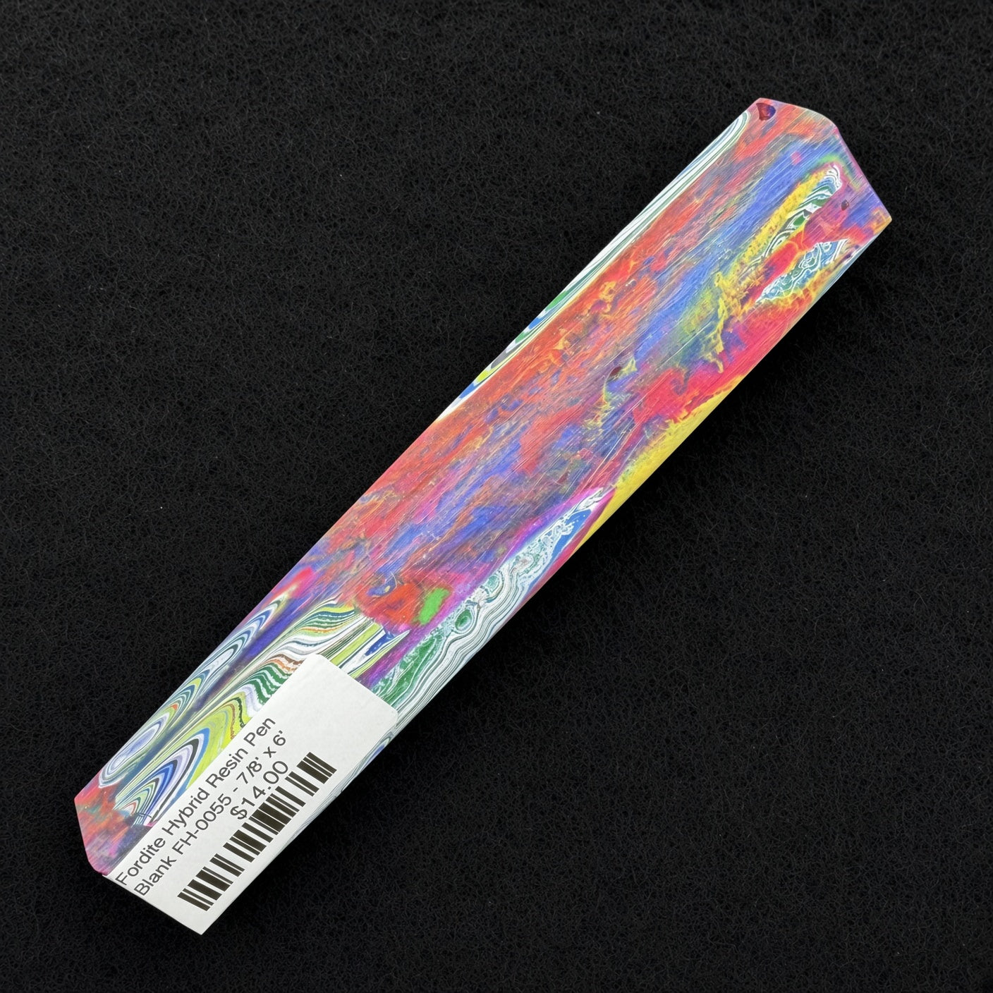 Fordite Hybrid Resin Pen Blank FH-0055 - 7/8" x 6"
