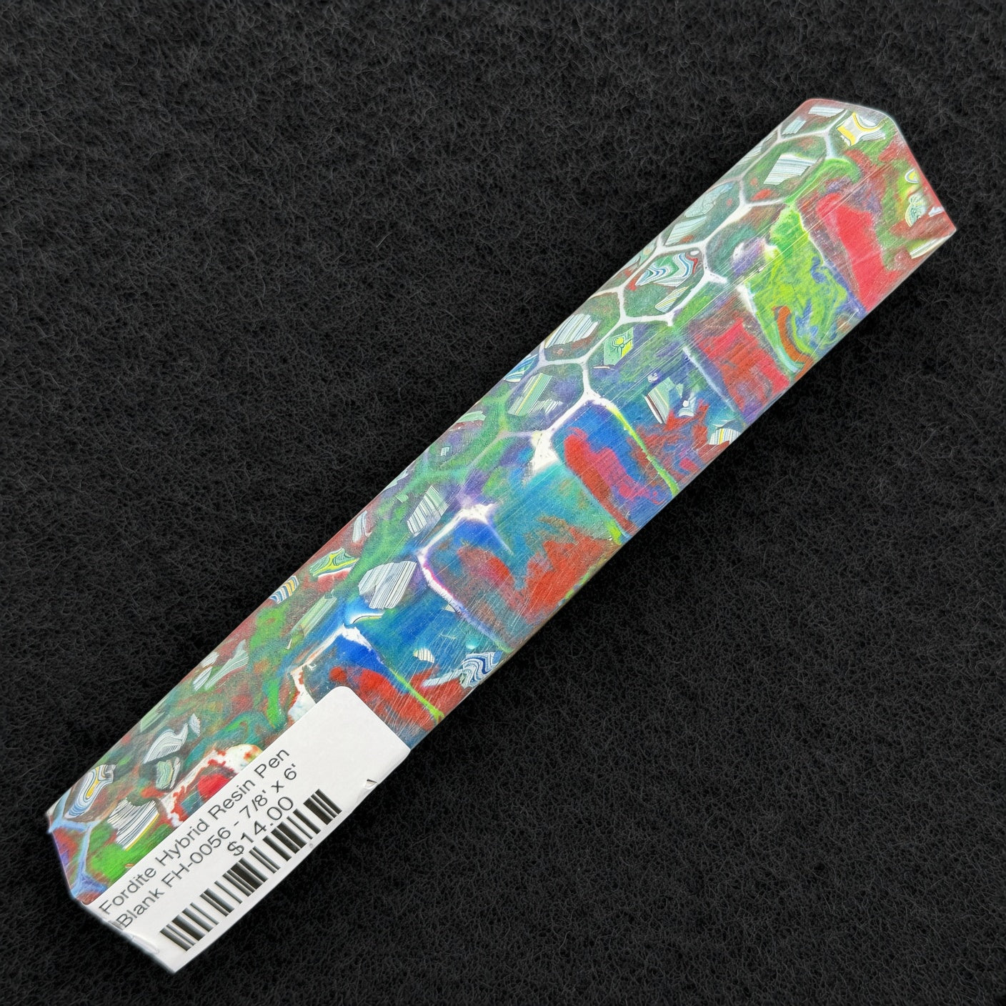 Fordite Hybrid Resin Pen Blank FH-0056 - 7/8" x 6"