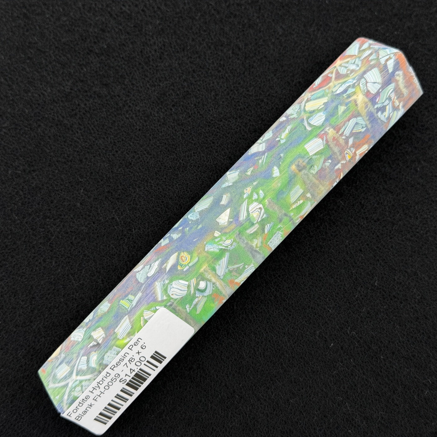 Fordite Hybrid Resin Pen Blank FH-0059 - 7/8" x 6"