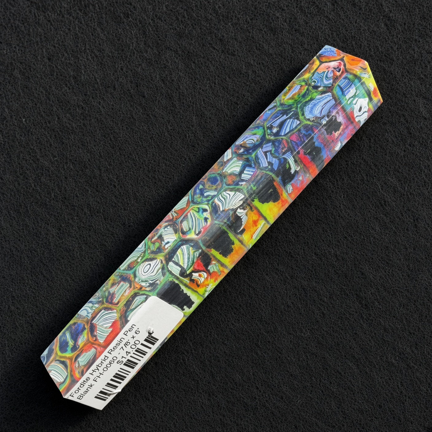 Fordite Hybrid Resin Pen Blank FH-0060 - 7/8" x 6"