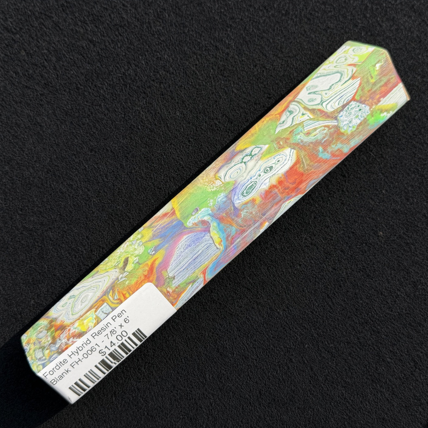 Fordite Hybrid Resin Pen Blank FH-0061 - 7/8" x 6"