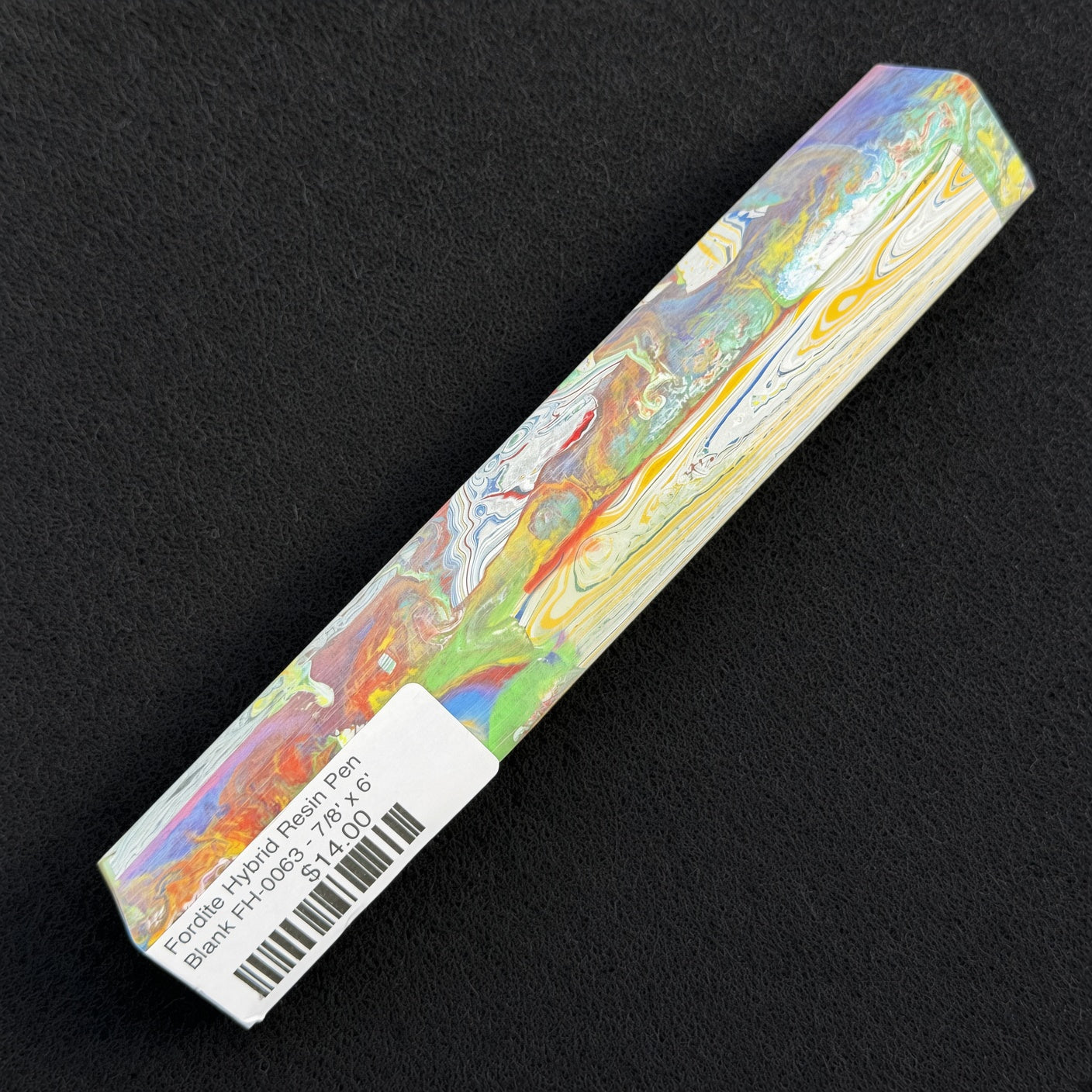 Fordite Hybrid Resin Pen Blank FH-0063 - 7/8" x 6"