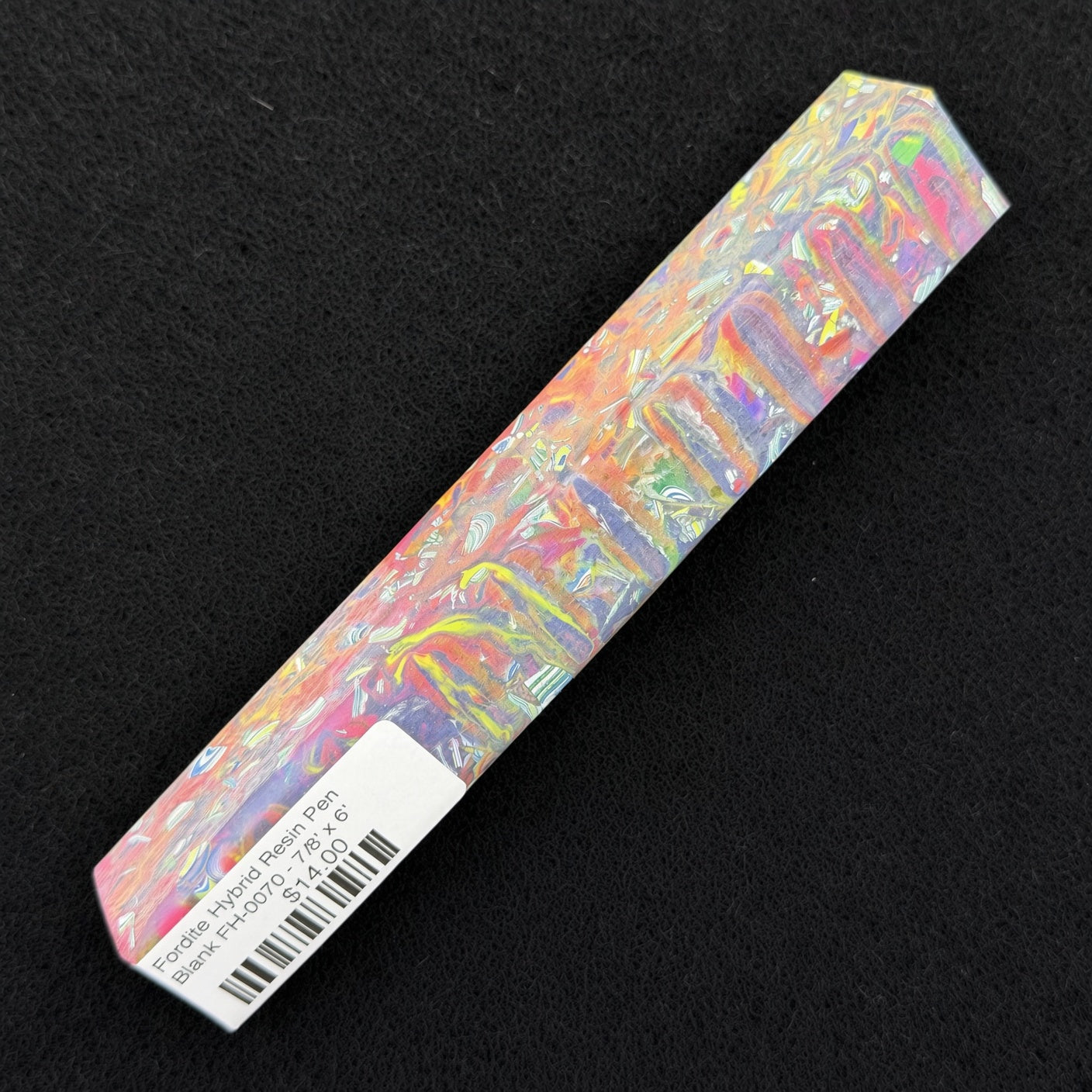 Fordite Hybrid Resin Pen Blank FH-0070 - 7/8" x 6"