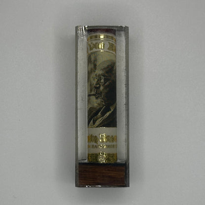 Cigar Bands from Cigars and bourbon Wood barrel staves from Pappy Van Winkle