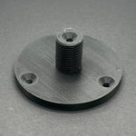 3D printed lathe chuck holder mounted on workshop wall