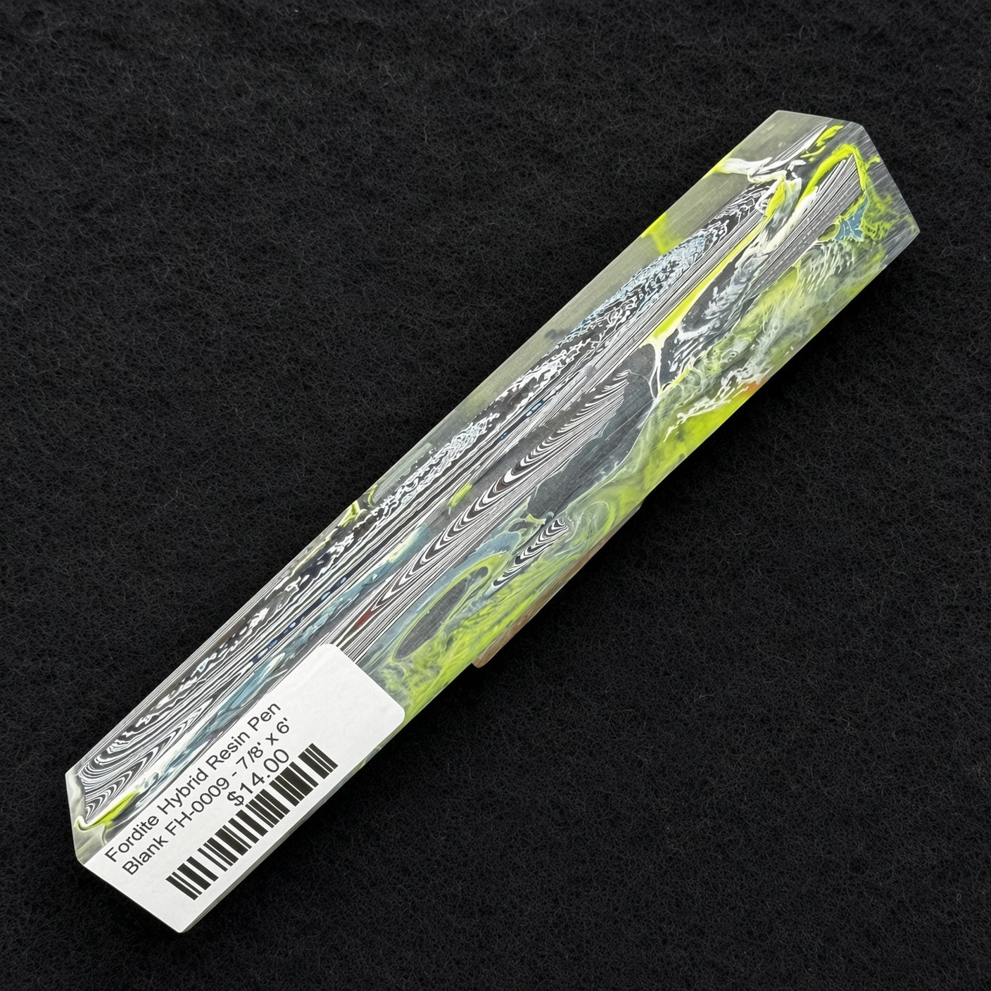 Fordite Hybrid Resin Pen Blank FH-0009 - 7/8" x 6"