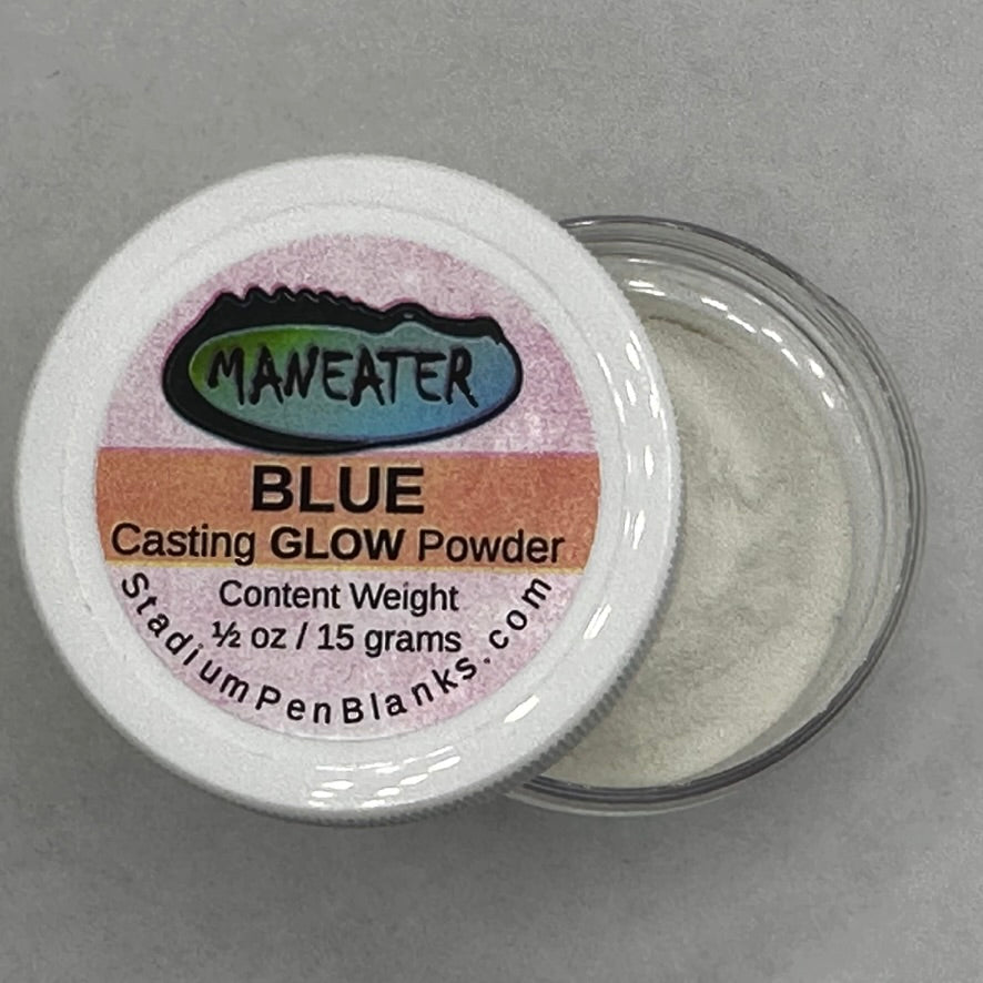 Maneater Casting GLOW Powder - Blue