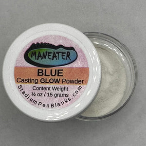 Maneater Casting GLOW Powder - Blue