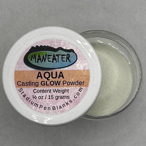 Maneater Casting GLOW Powder - Aqua