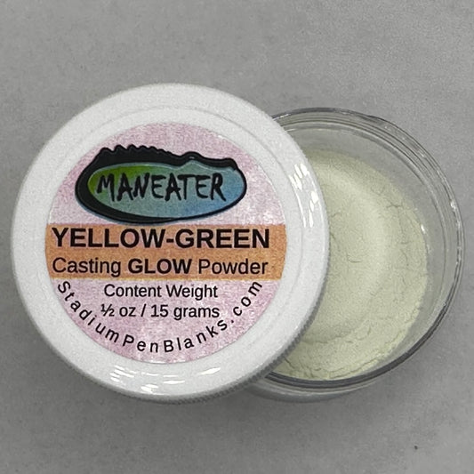 Maneater Casting GLOW Powder - Yellow-Green