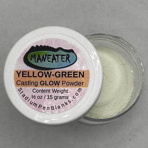 Maneater Casting GLOW Powder - Yellow-Green